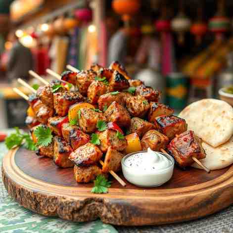Grilled Kebabs Recipe - Moroccan Boulfaf